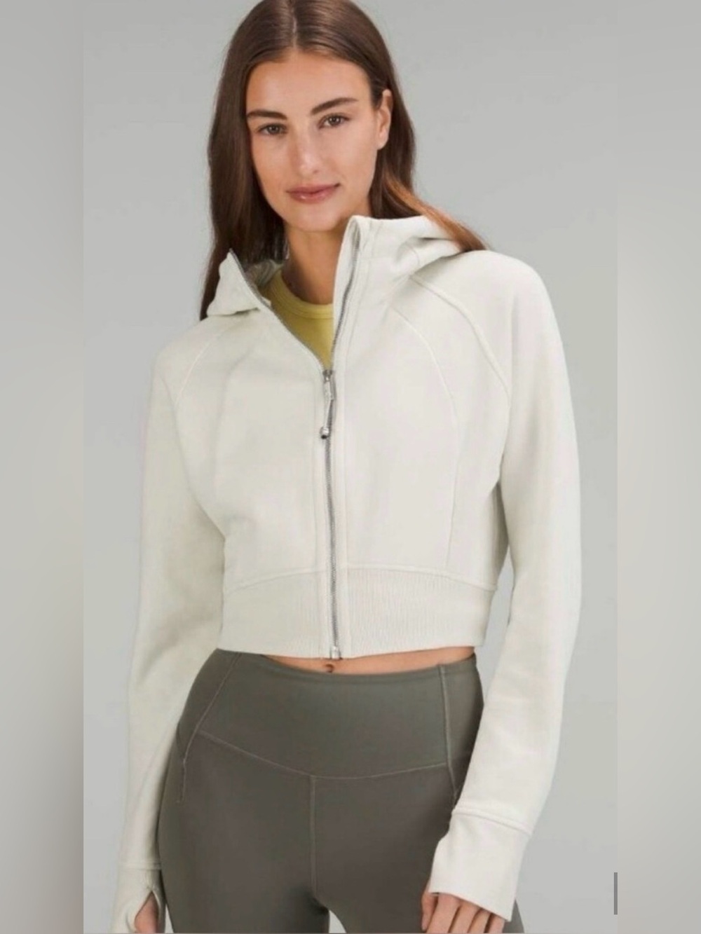 Lululemon Scuba Cropped Zip-up Hoodie